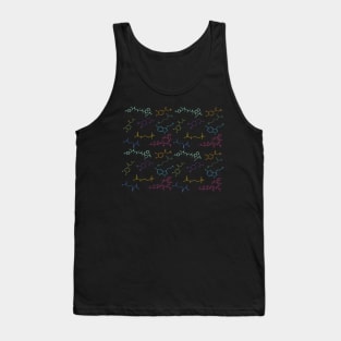 Neurotransmitters Pattern Happy Chemicals Tank Top